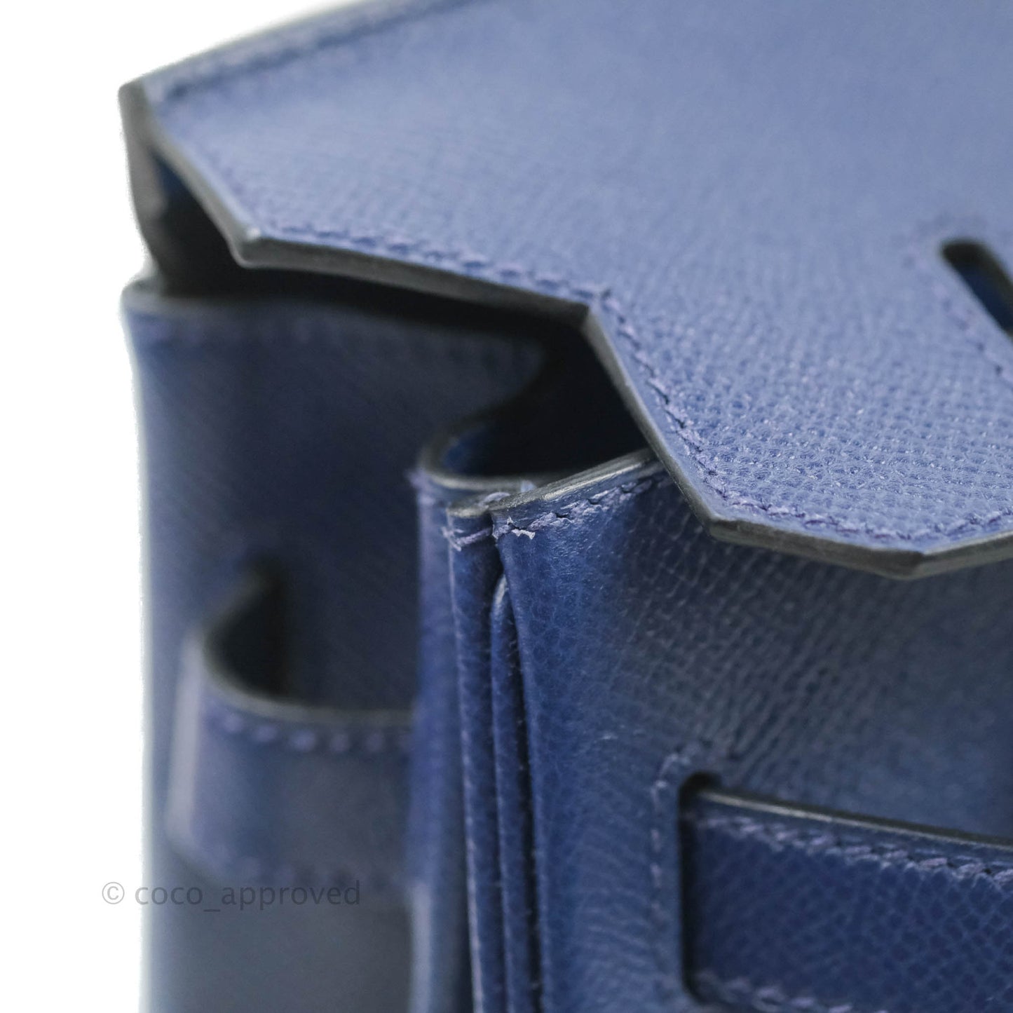 Hermès Birkin 30 Blue Sapphire Epsom Palladium Hardware