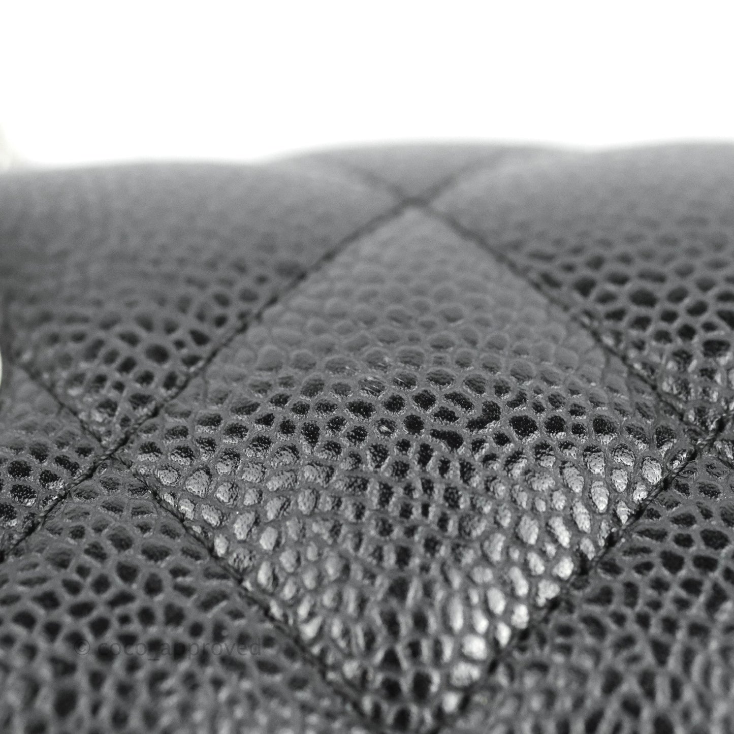 Chanel Jumbo Double Flap Black Caviar Silver Hardware⁣⁣