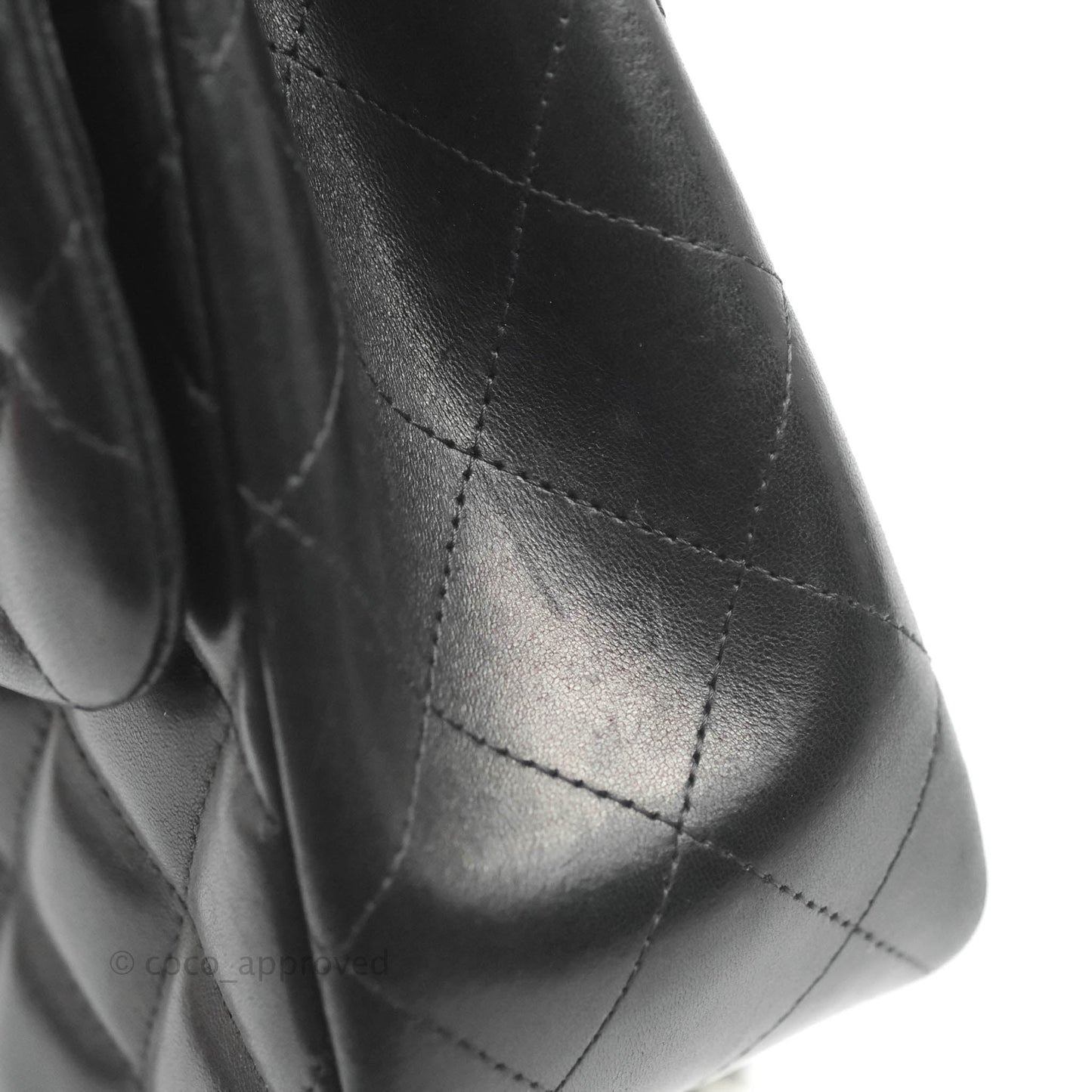 Chanel Jumbo Double Flap Black Lambskin Silver Hardware⁣⁣