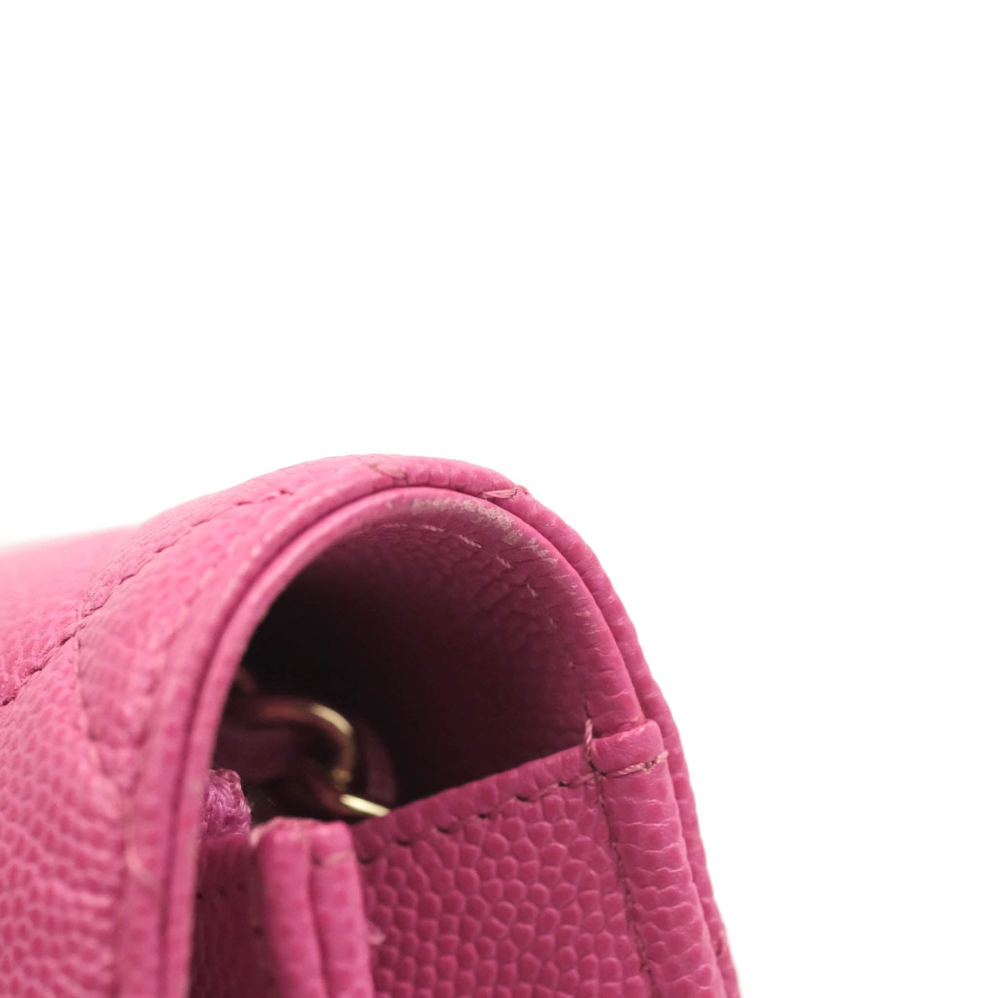 Chanel Quilted Wallet on Chain WOC Pink Caviar Gold Hardware