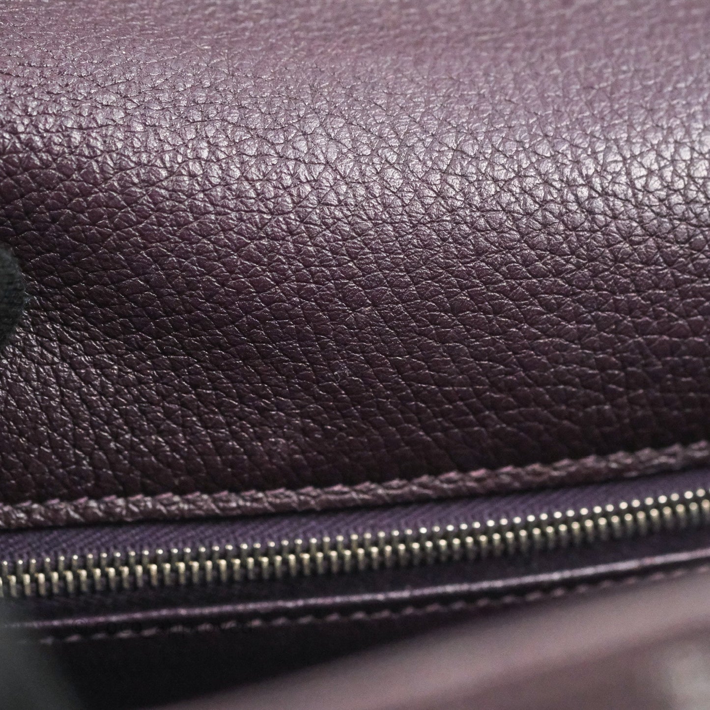 Hermès Retourne Kelly 28 Raisin TPM Palladium Hardware