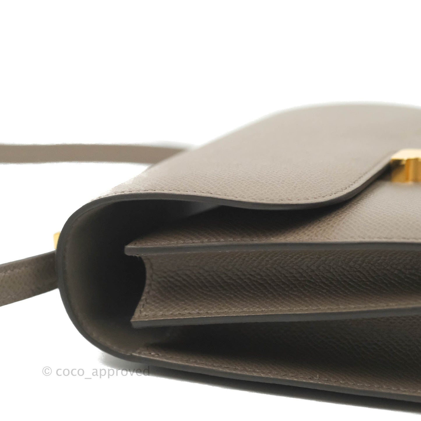 Hermès Constance Mini 18cm 8F Gris Etain Epsom Gold Hardware