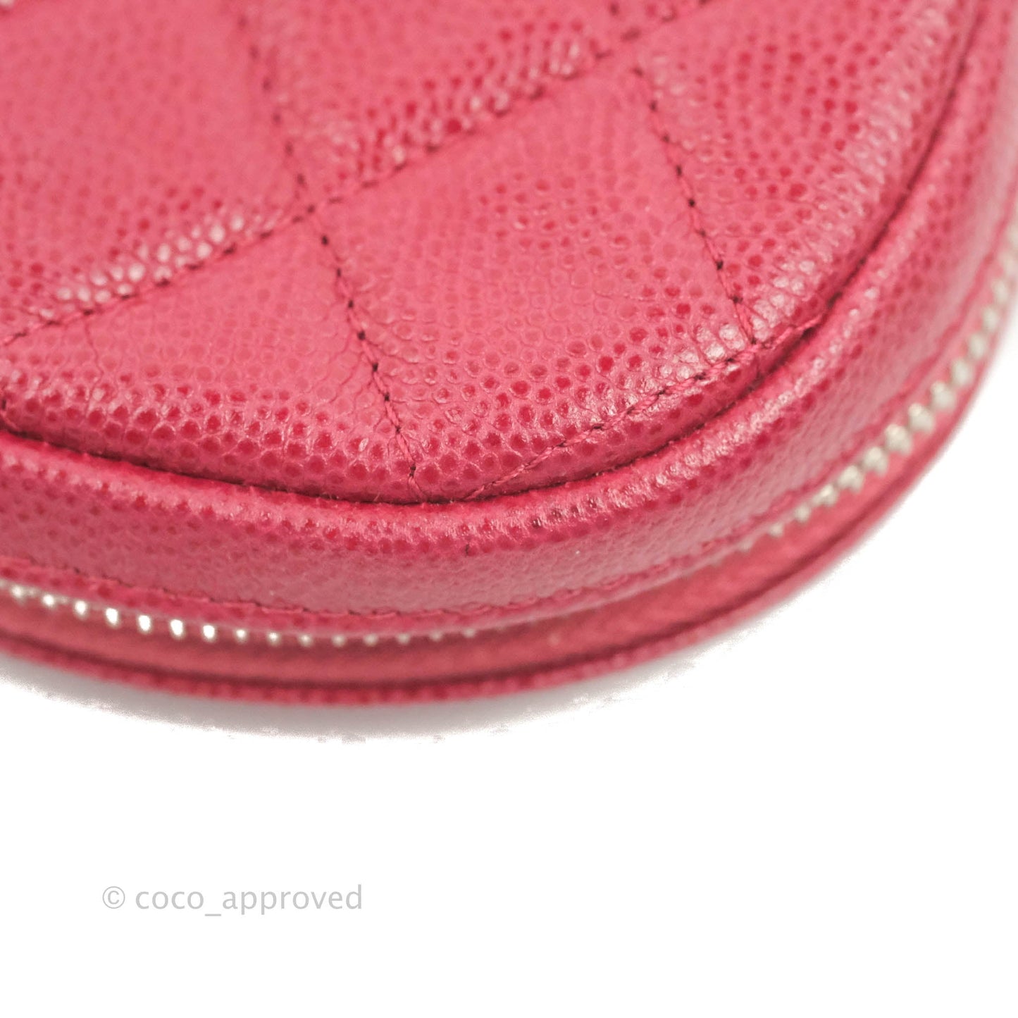 Chanel Red Round Coin Purse