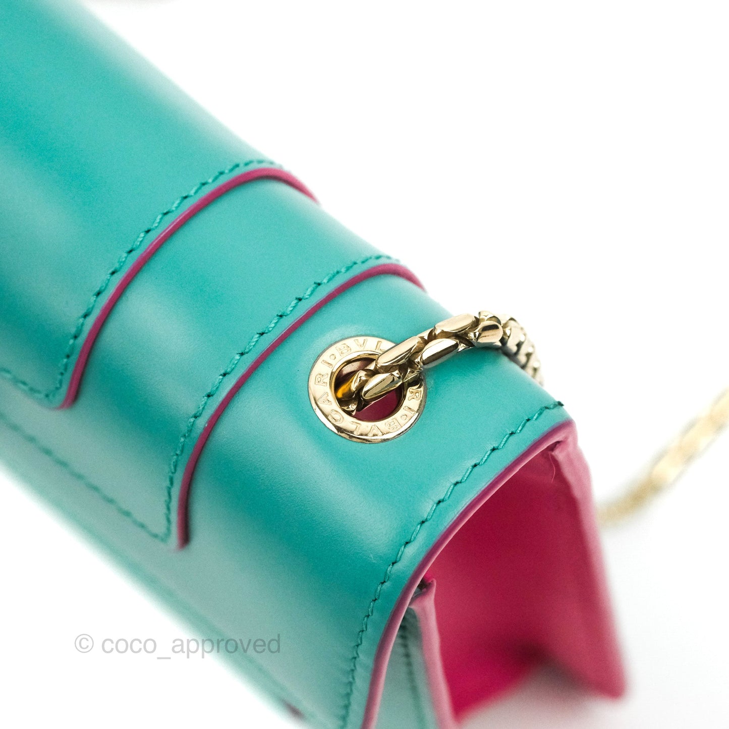 Bvlgari Serpenti Forever Small Crossbody Bag Green Gold Hardware