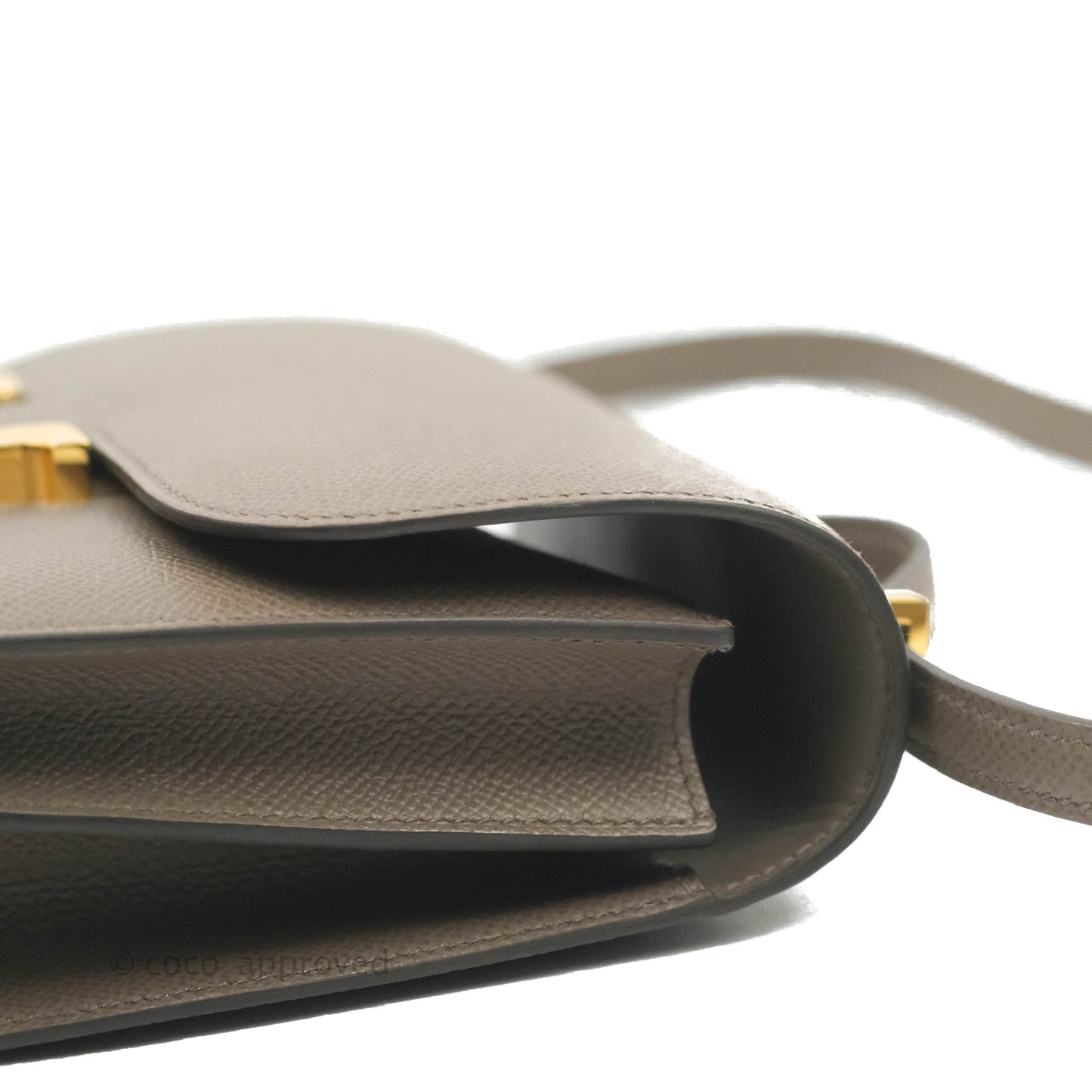 Hermès Constance Mini 18cm 8F Gris Etain Epsom Gold Hardware