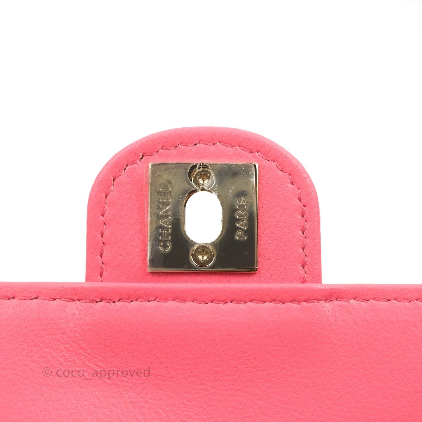 Chanel Mini Heart Belt Bag Pink Lambskin Gold Hardware 22S