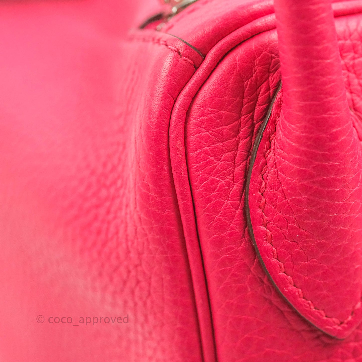 Hermès Lindy 30 Rose Extreme Clemence Palladium Hardware
