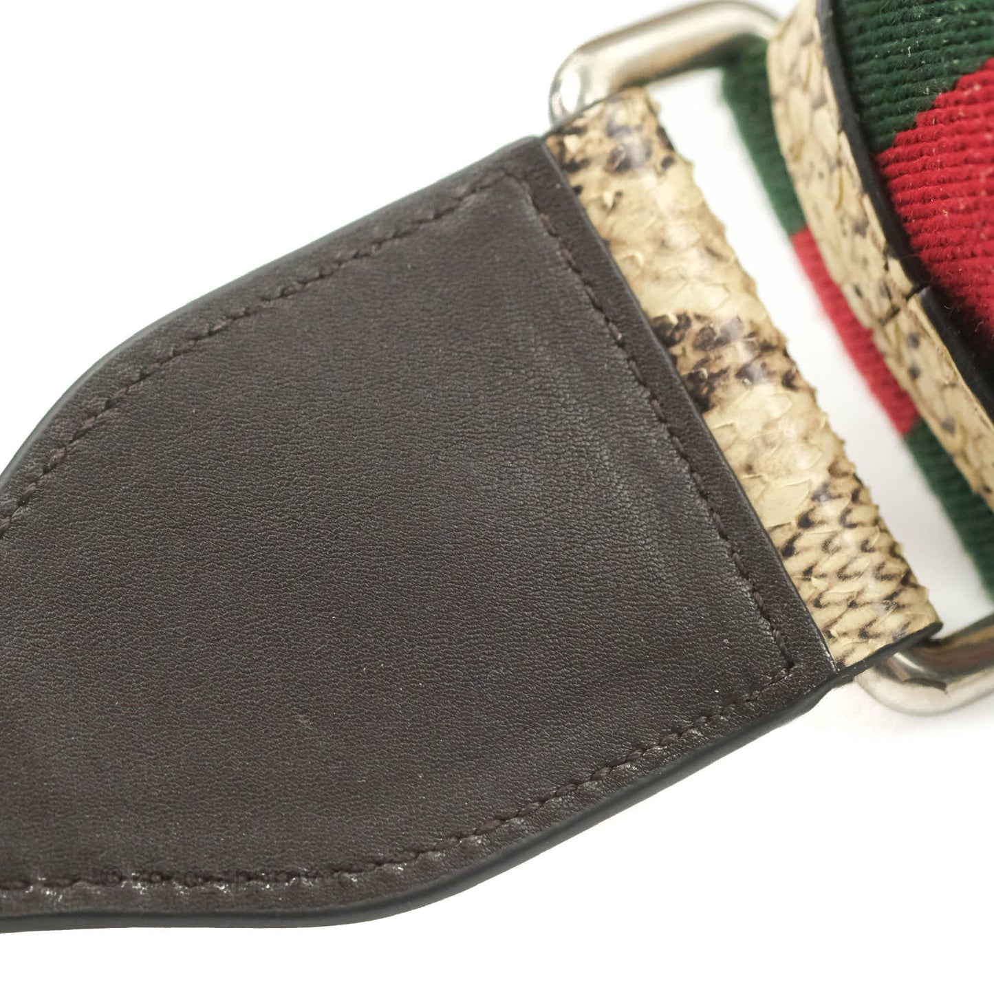 Gucci Dionysus Bamboo Top Handle Bag Embroidered Python Medium