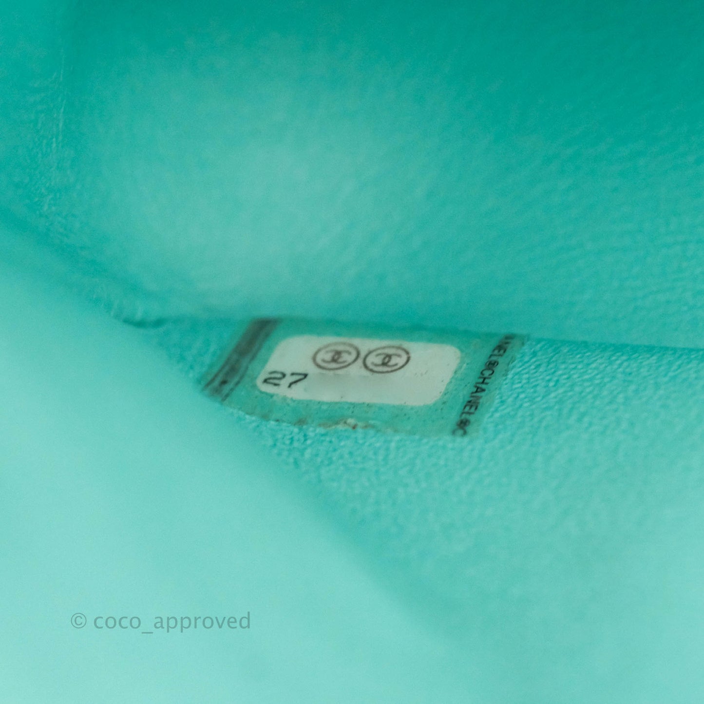 Chanel Small Classic Quilted Flap Tiffany Blue Lambskin Silver Hardware