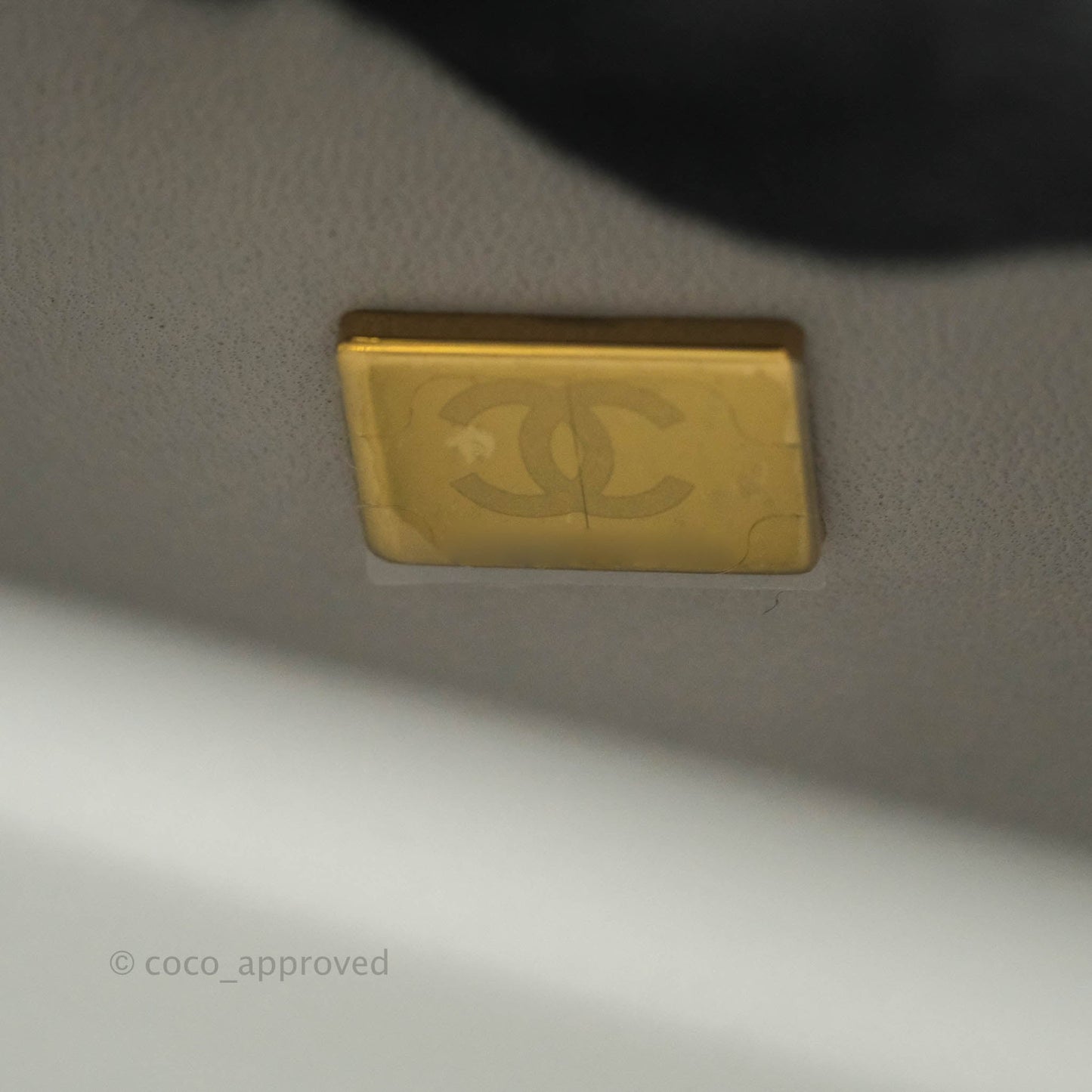 Chanel Small Classic Quilted Flap Grey Caviar Gold Hardware 21A