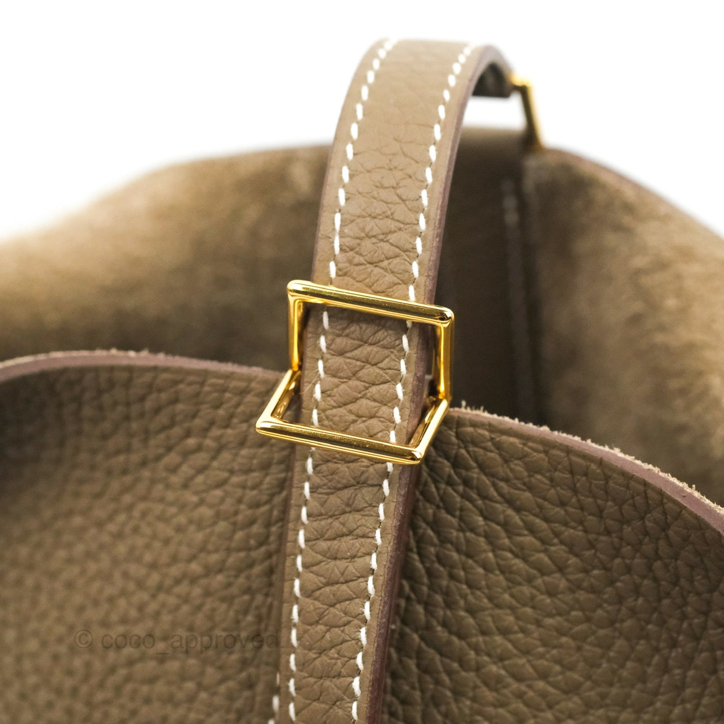 Hermès Picotin Lock 22 Clemence Etoupe Gold Hardware