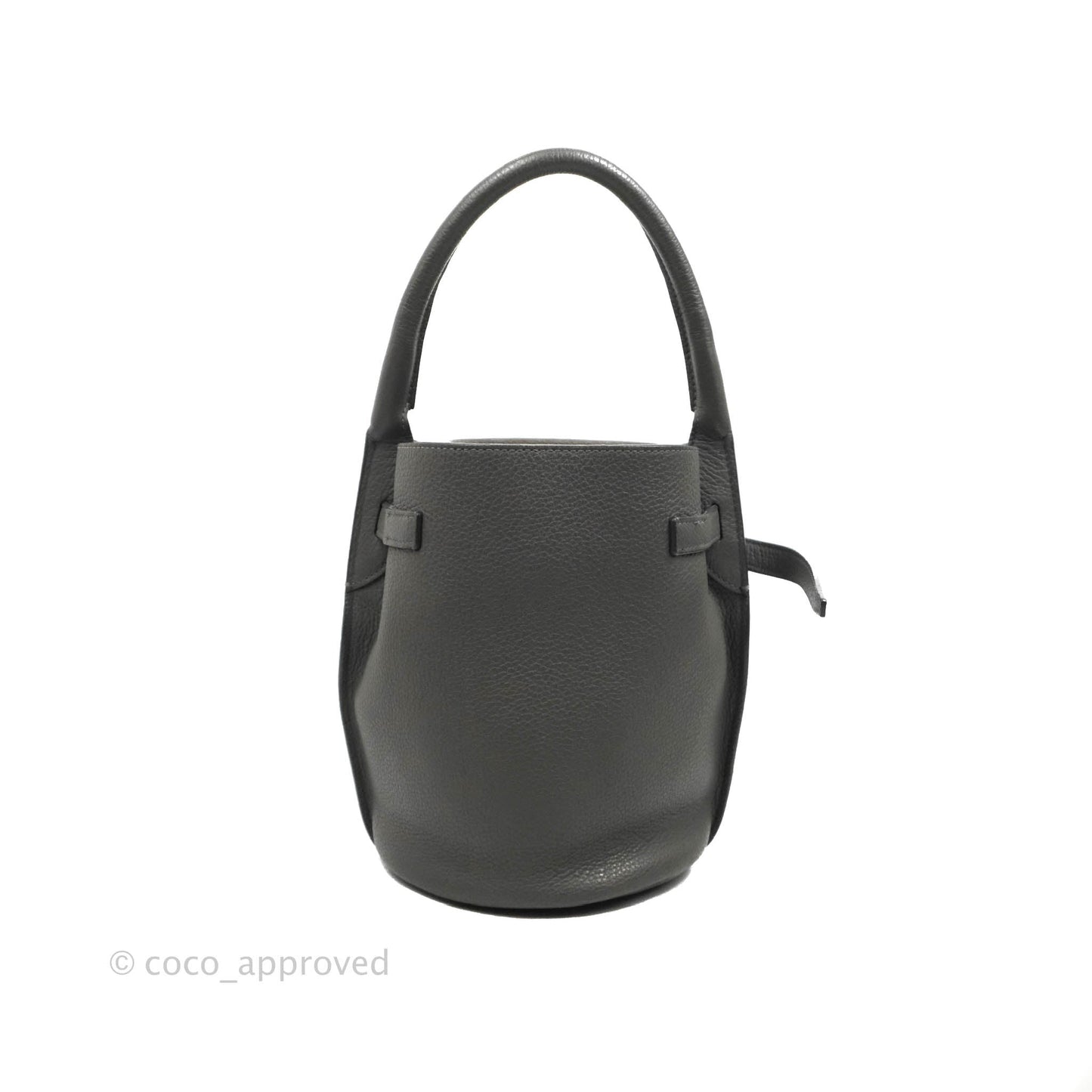Celine Big Bag Nano Bucket Grey Grained Calfskin