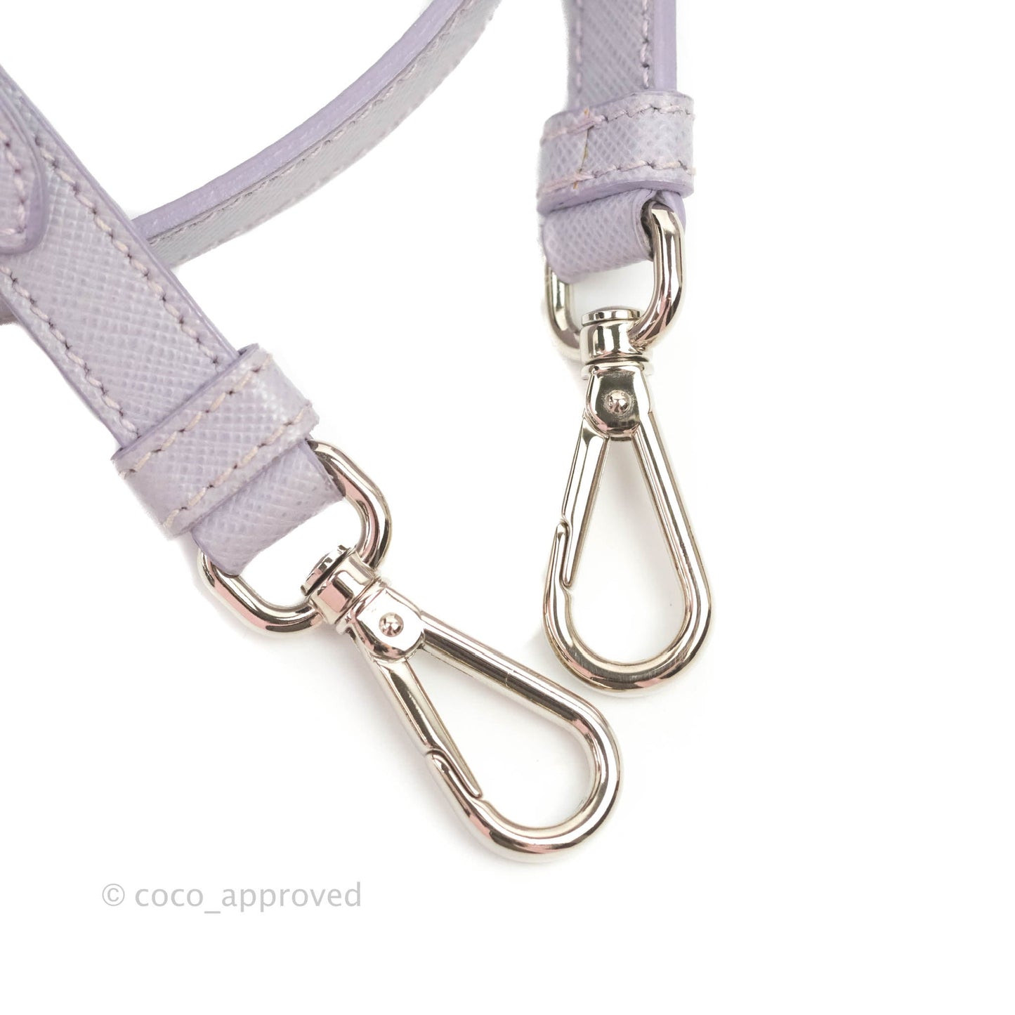 Prada Lilac Lux Convertible Boston Saffiano Leather Mini