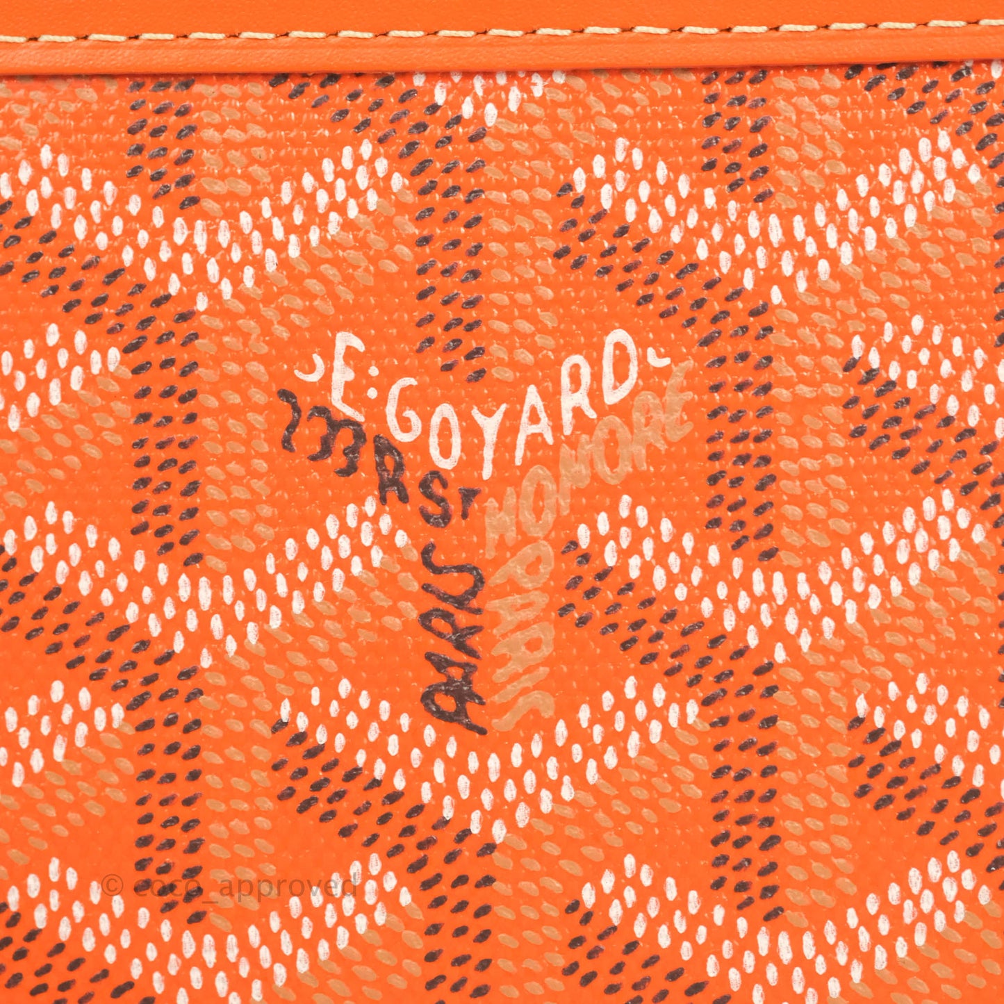 Goyard Goyardine Matignon PM Wallet Orange