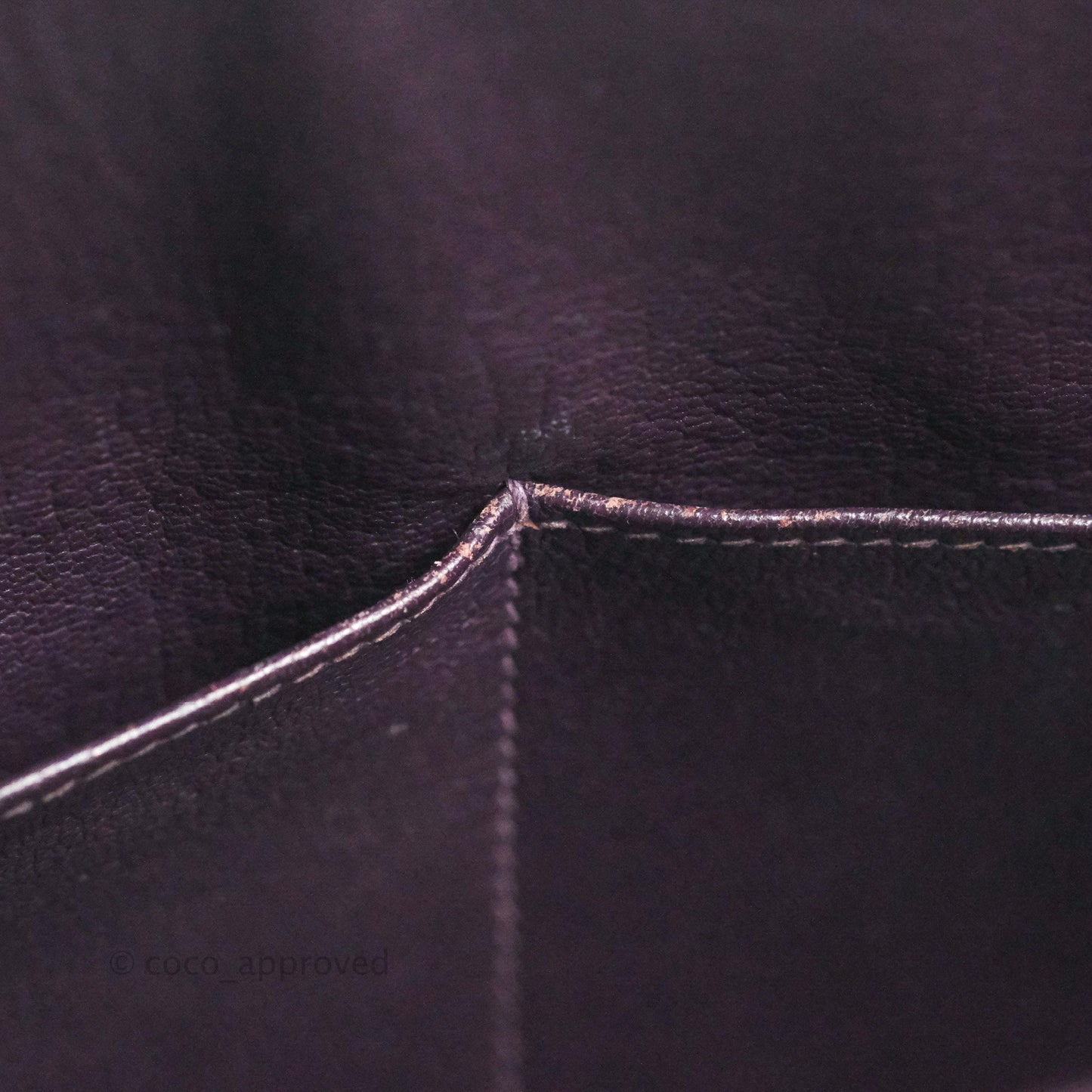 Hermès Retourne Kelly 28 Raisin TPM Palladium Hardware