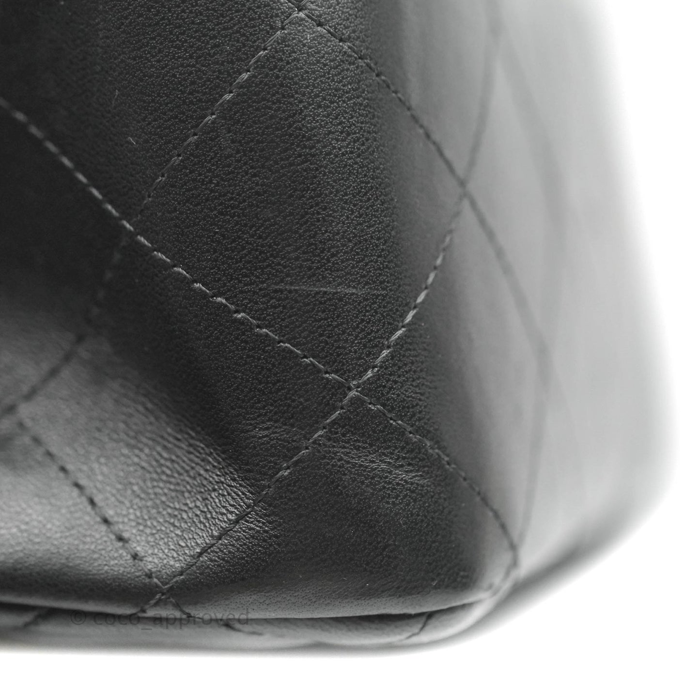 Chanel Jumbo Double Flap Black Lambskin Silver Hardware⁣⁣