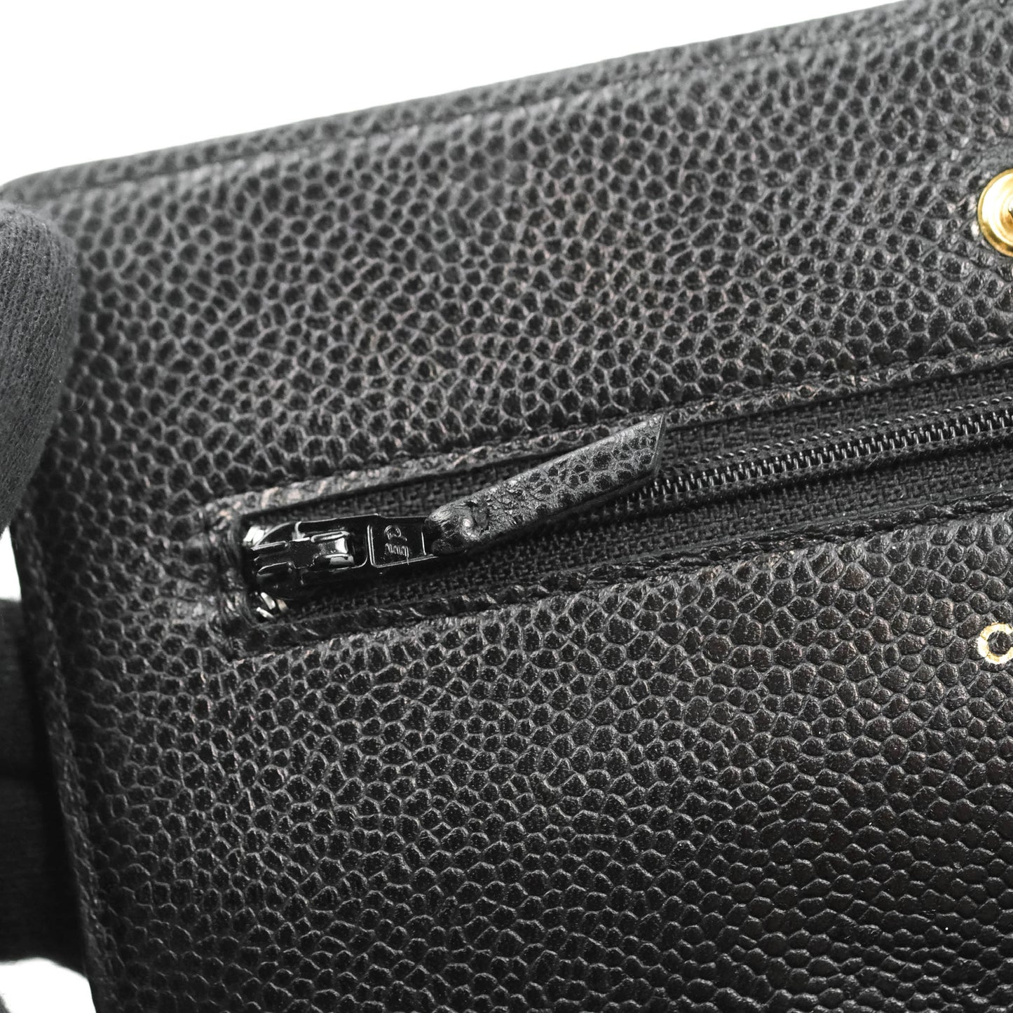 Chanel Quilted Classic WOC Black Caviar Gold Hardware