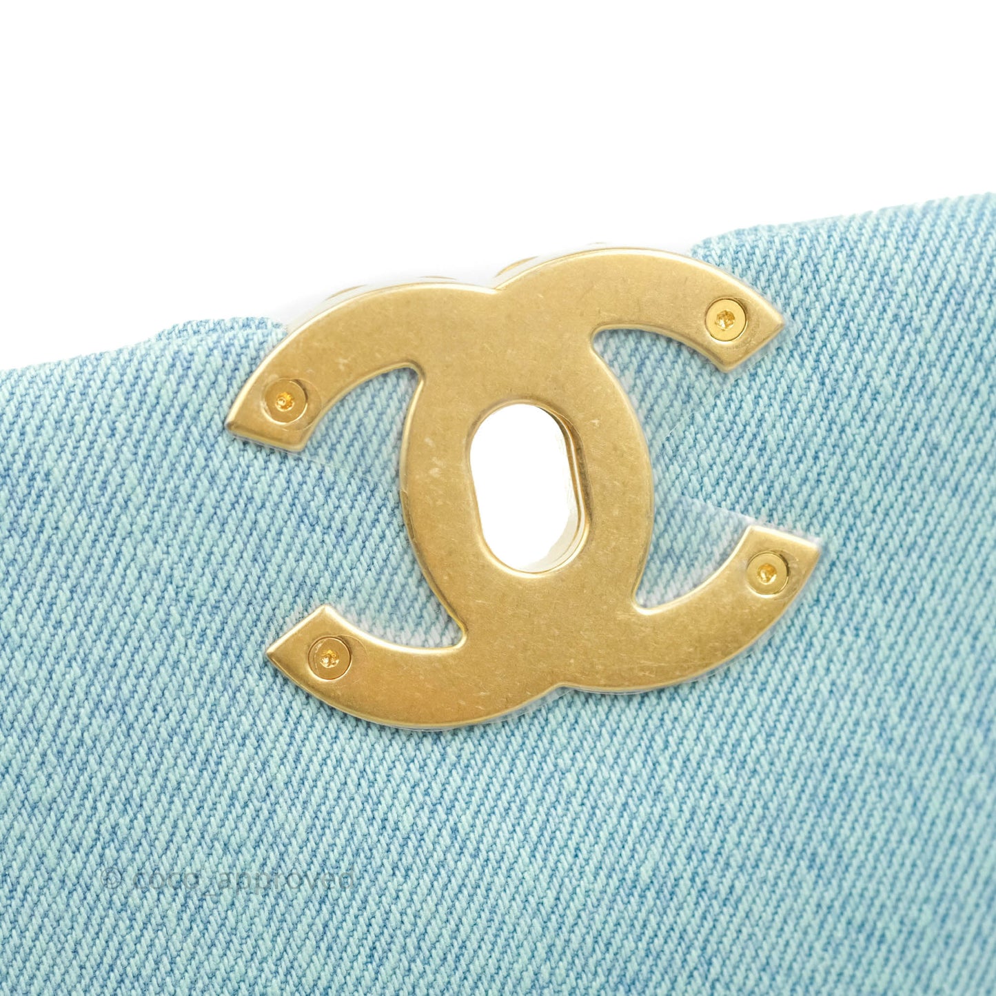 Chanel 19 Small Blue Denim Mixed Hardware