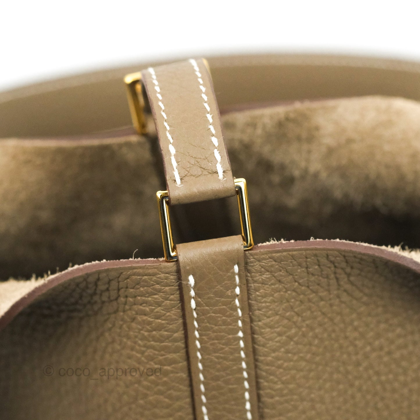 Hermès Picotin Lock 22 Clemence Etoupe Gold Hardware