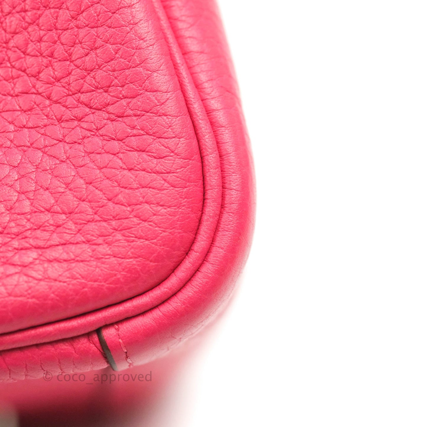 Hermès Lindy 30 Rose Extreme Clemence Palladium Hardware
