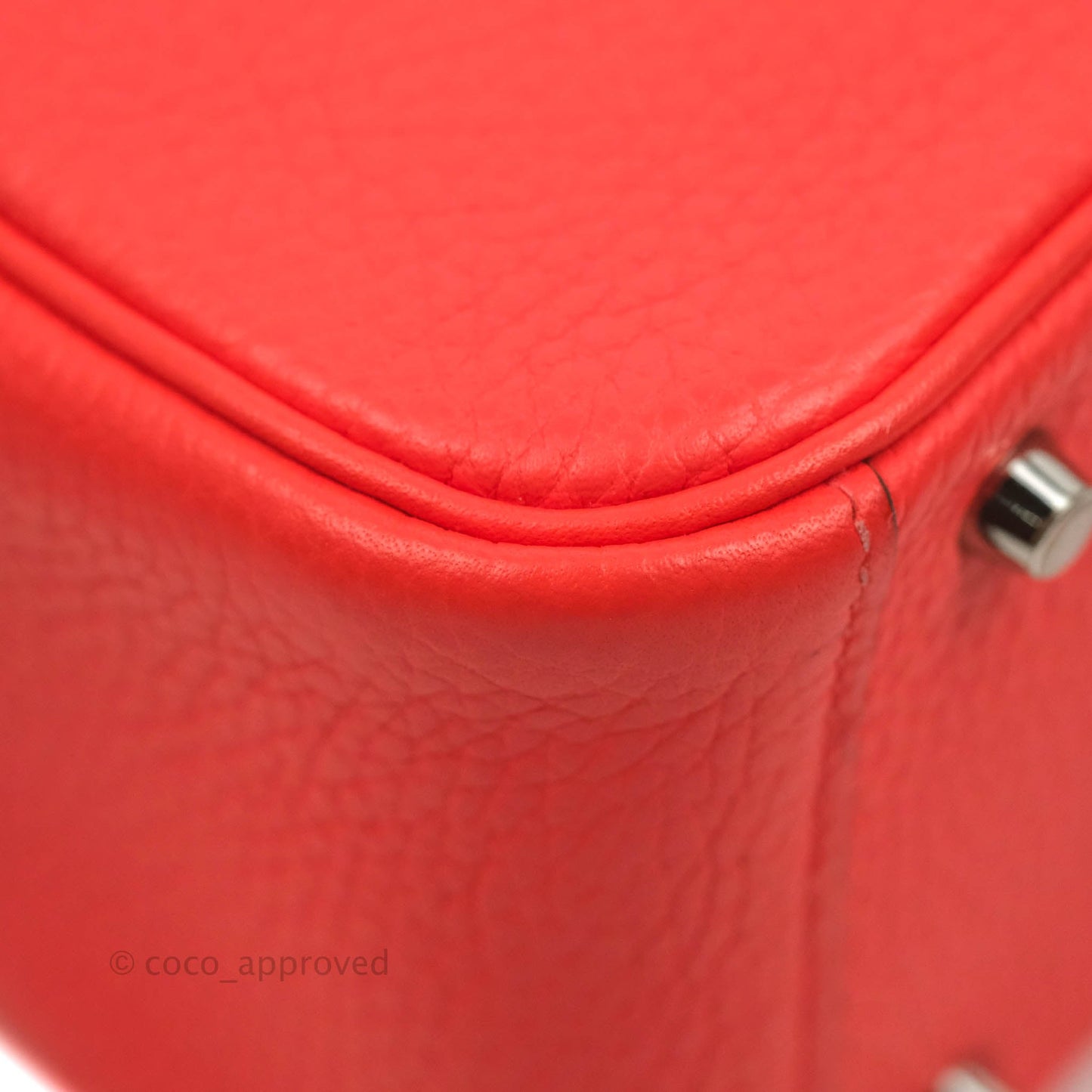 Hermès Mini Lindy 20 Taurillon Clemence Rose Texas Palladium Hardware