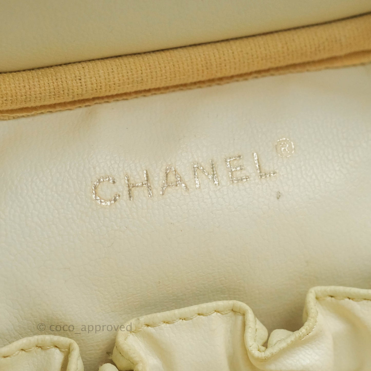 Chanel Vintage Vanity Case Pink Caviar Gold Hardware