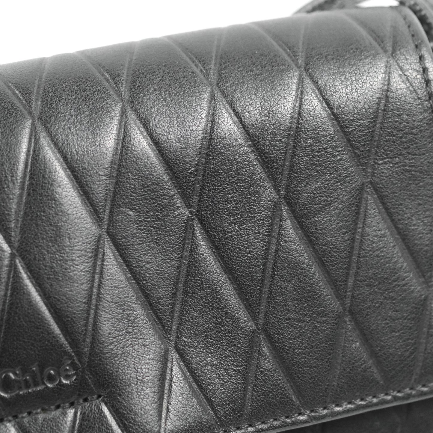 Chloe Small Faye Shoulder Bag Quilted Black Calfskin