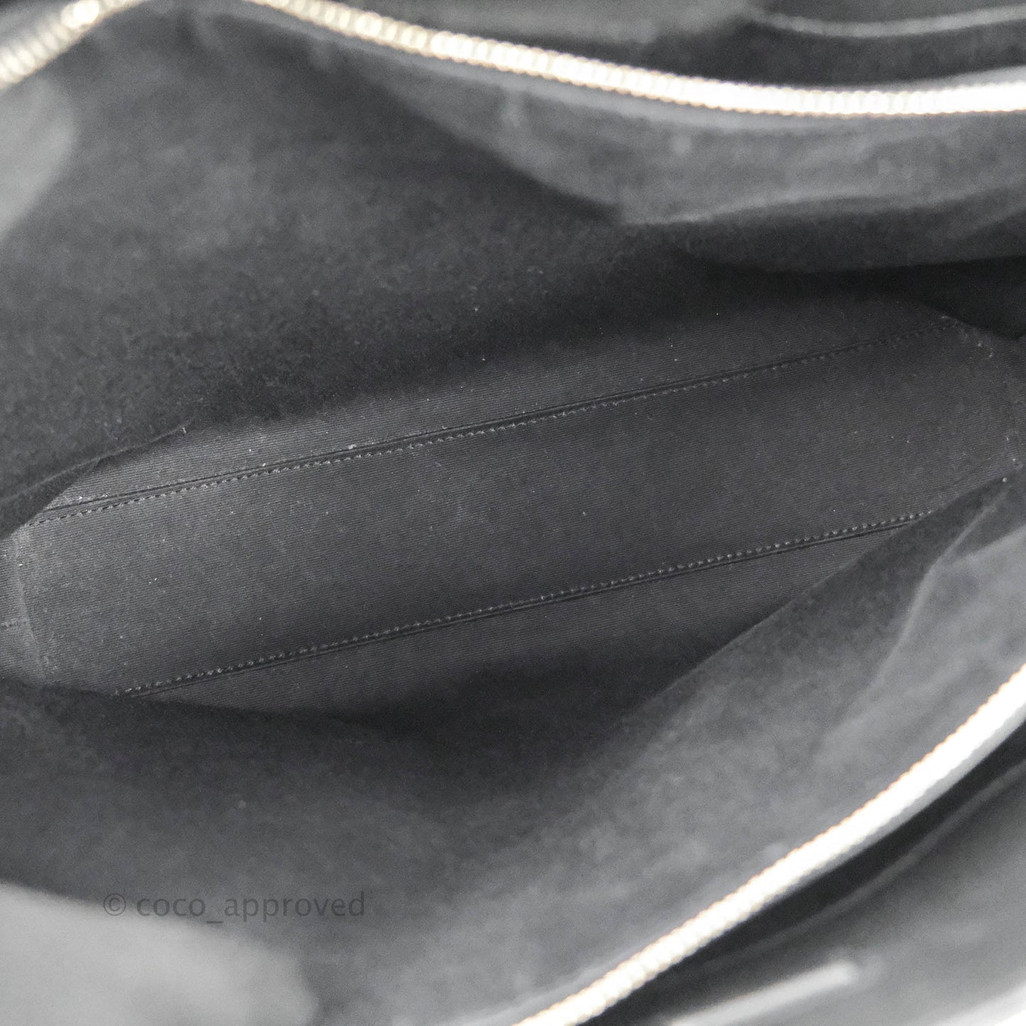 Saint Laurent Larger Jane Bag Black Silver Hardware