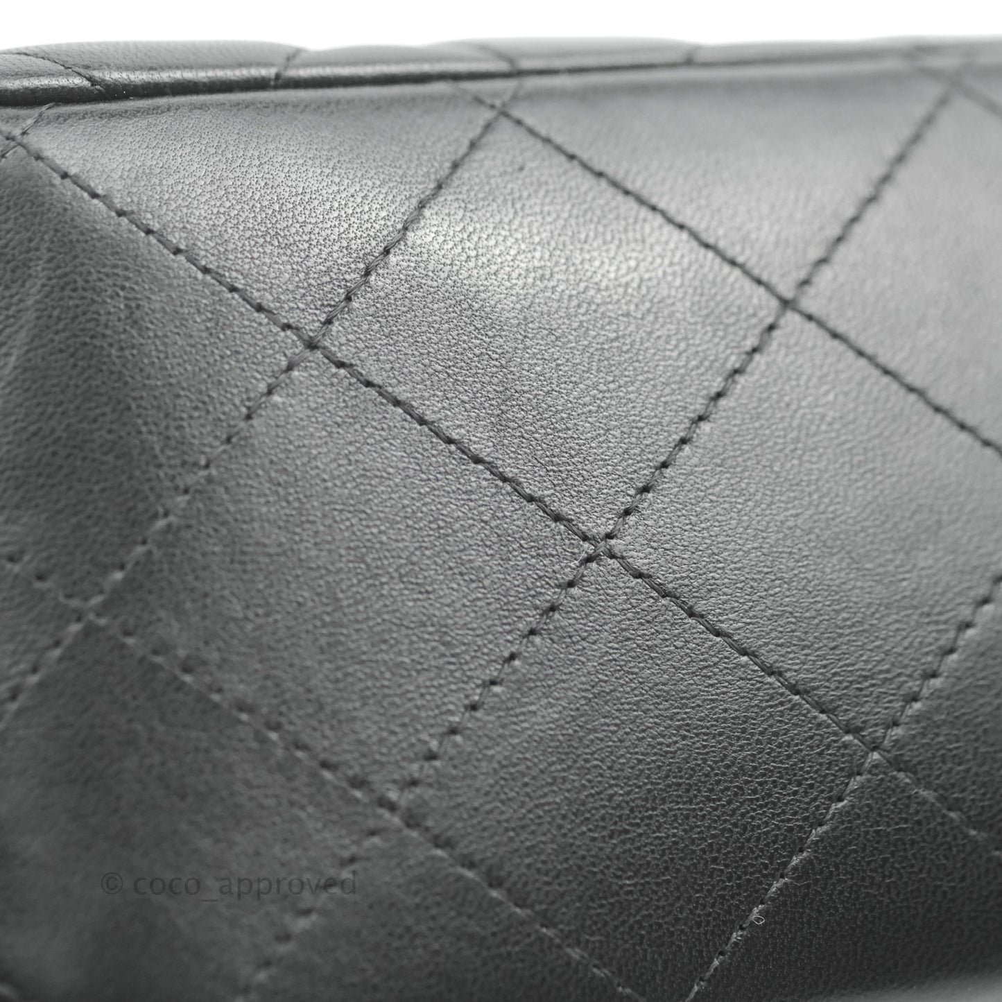 Chanel Jumbo Double Flap Black Lambskin Silver Hardware⁣⁣