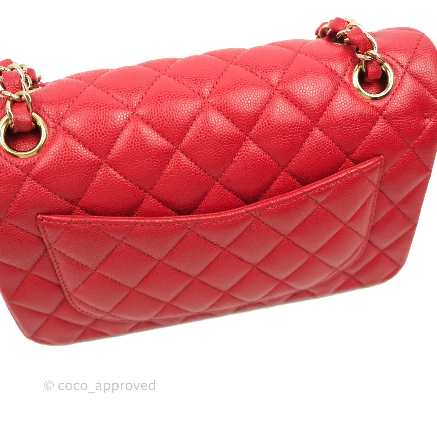 Chanel Classic Small S/M Flap Red Caviar Gold Hardware