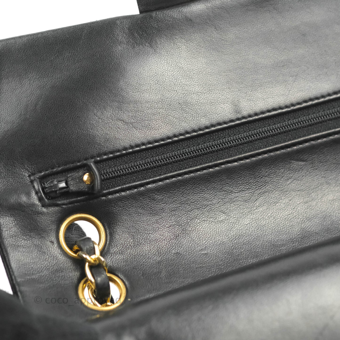 Chanel Classic Vintage Small Flap Black Lambskin 24K Gold Hardware