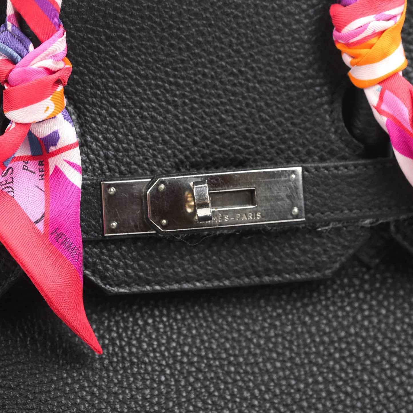 Hermès Retourne Birkin 35 Black Togo Palladium Hardware