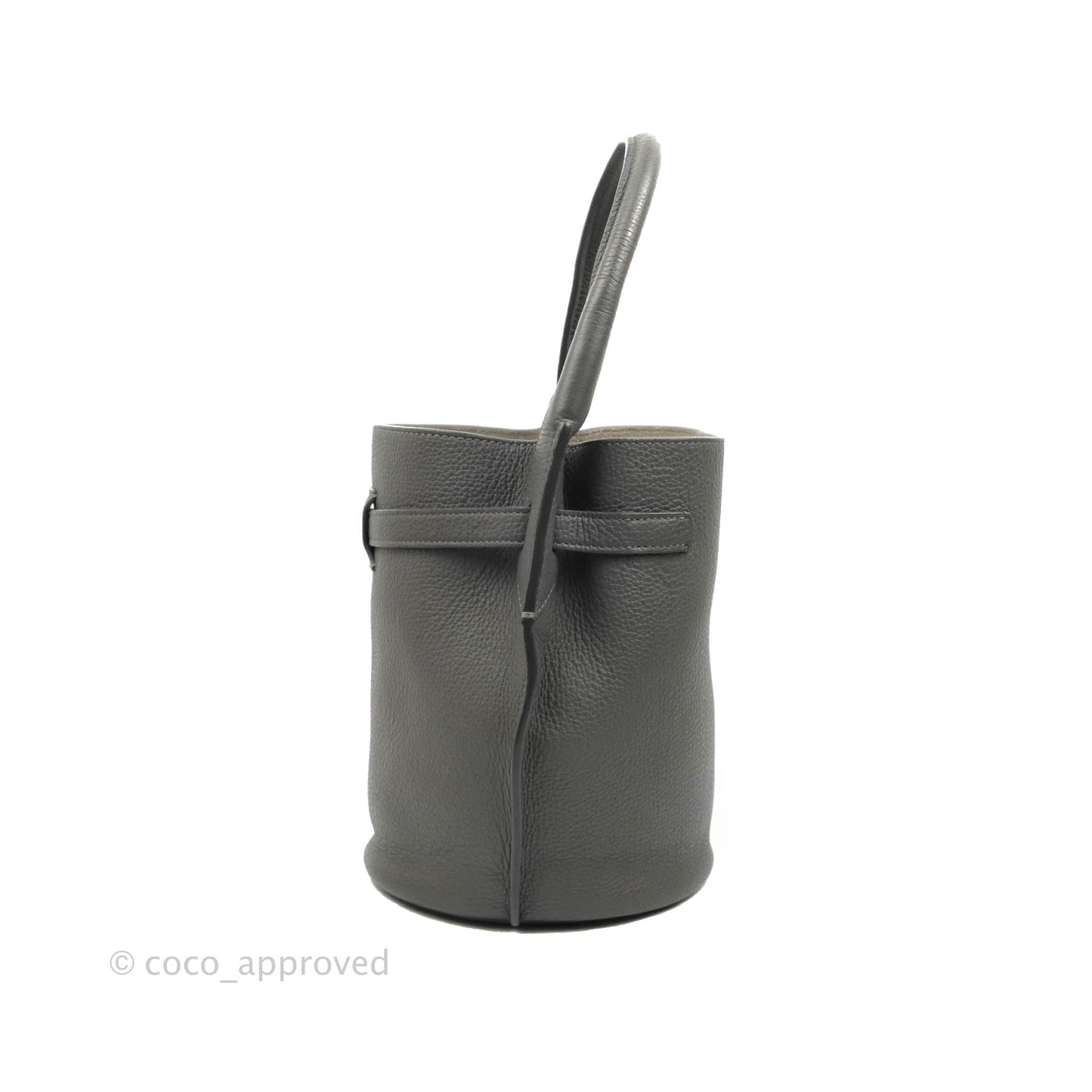 Celine Big Bag Nano Bucket Grey Grained Calfskin