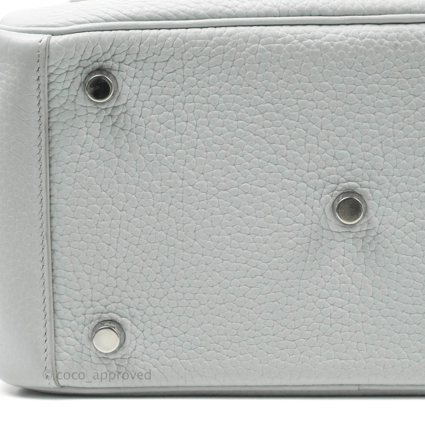 Hermès Lindy 26 Blue Glacier 8U Taurillon Clemence Palladium Hardware