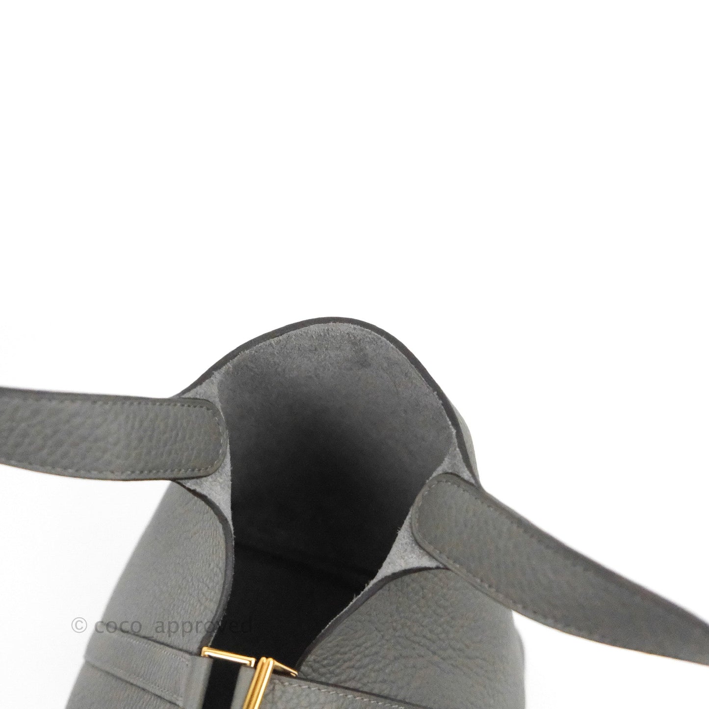 Hermès Picotin Lock 18 Gris Meyer 0L Clemence Gold Hardware