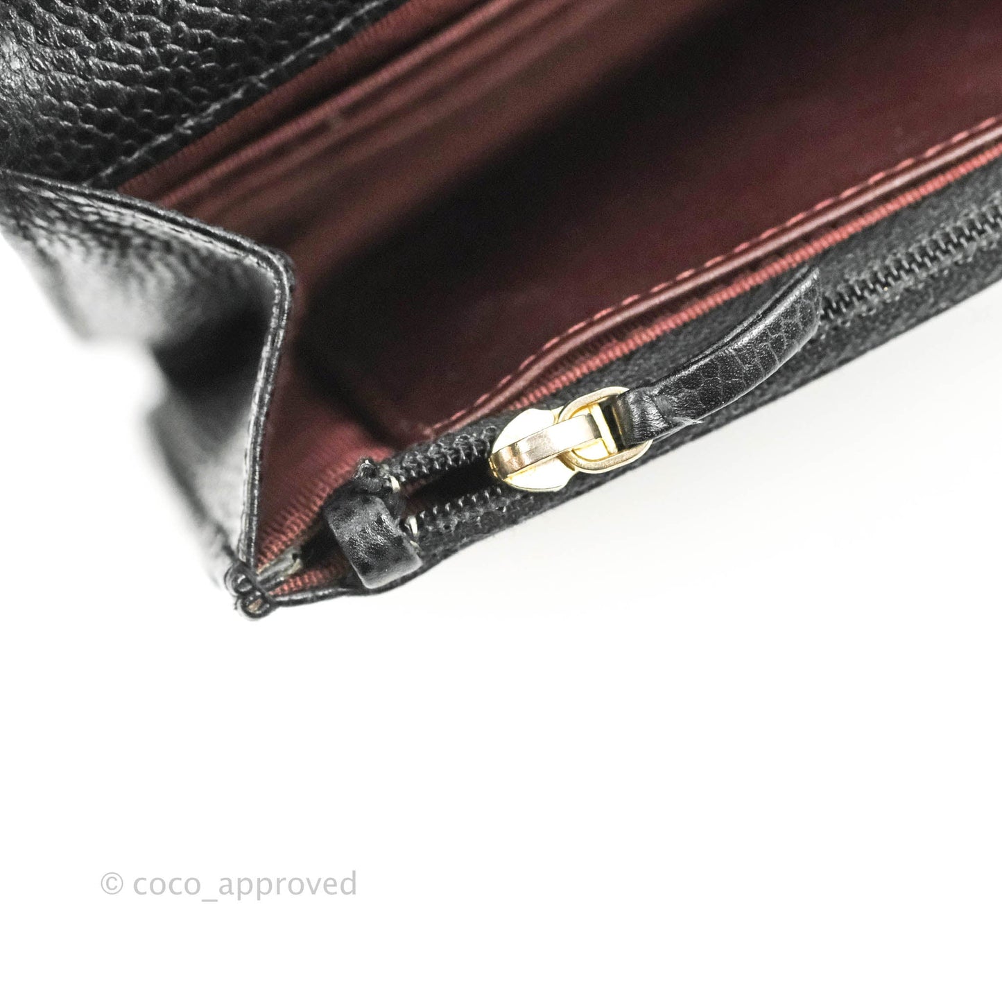 Chanel Quilted Classic WOC Black Caviar Gold Hardware
