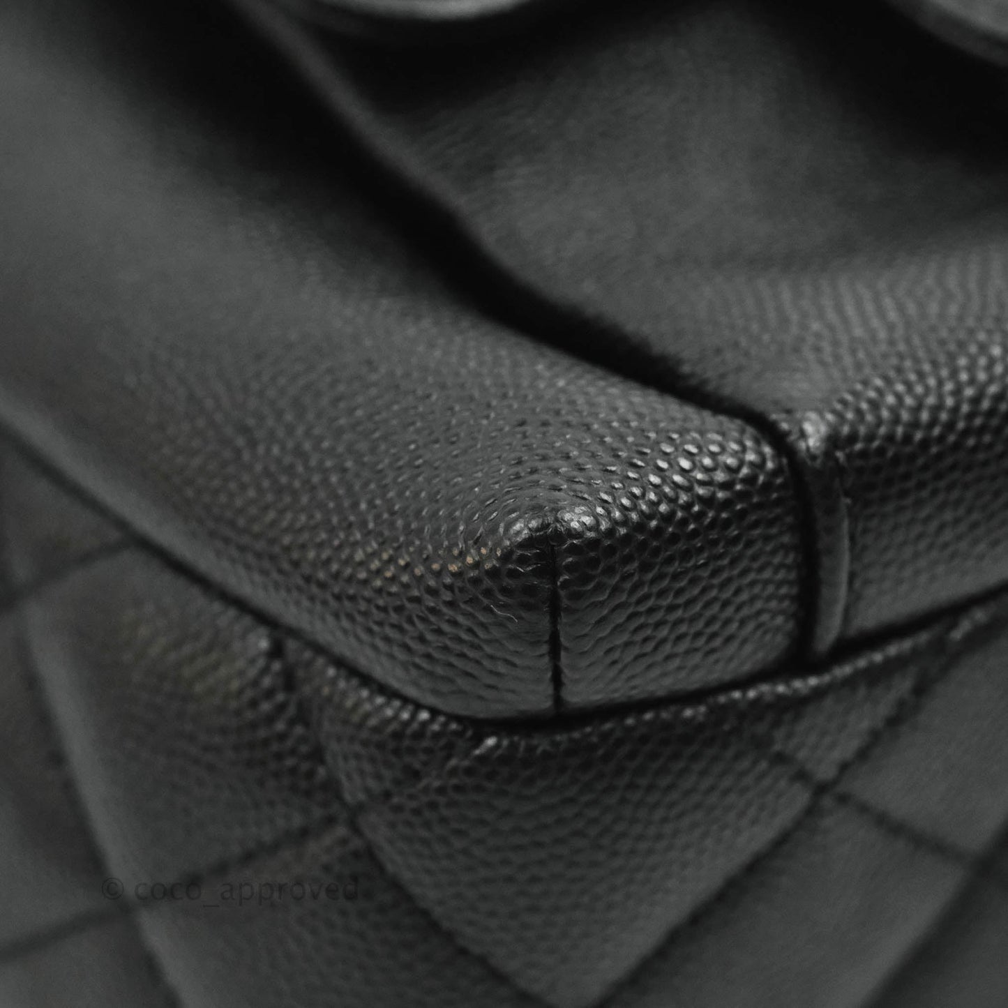 Chanel Quilted Small CC Day Backpack Black Caviar Gold Hardware