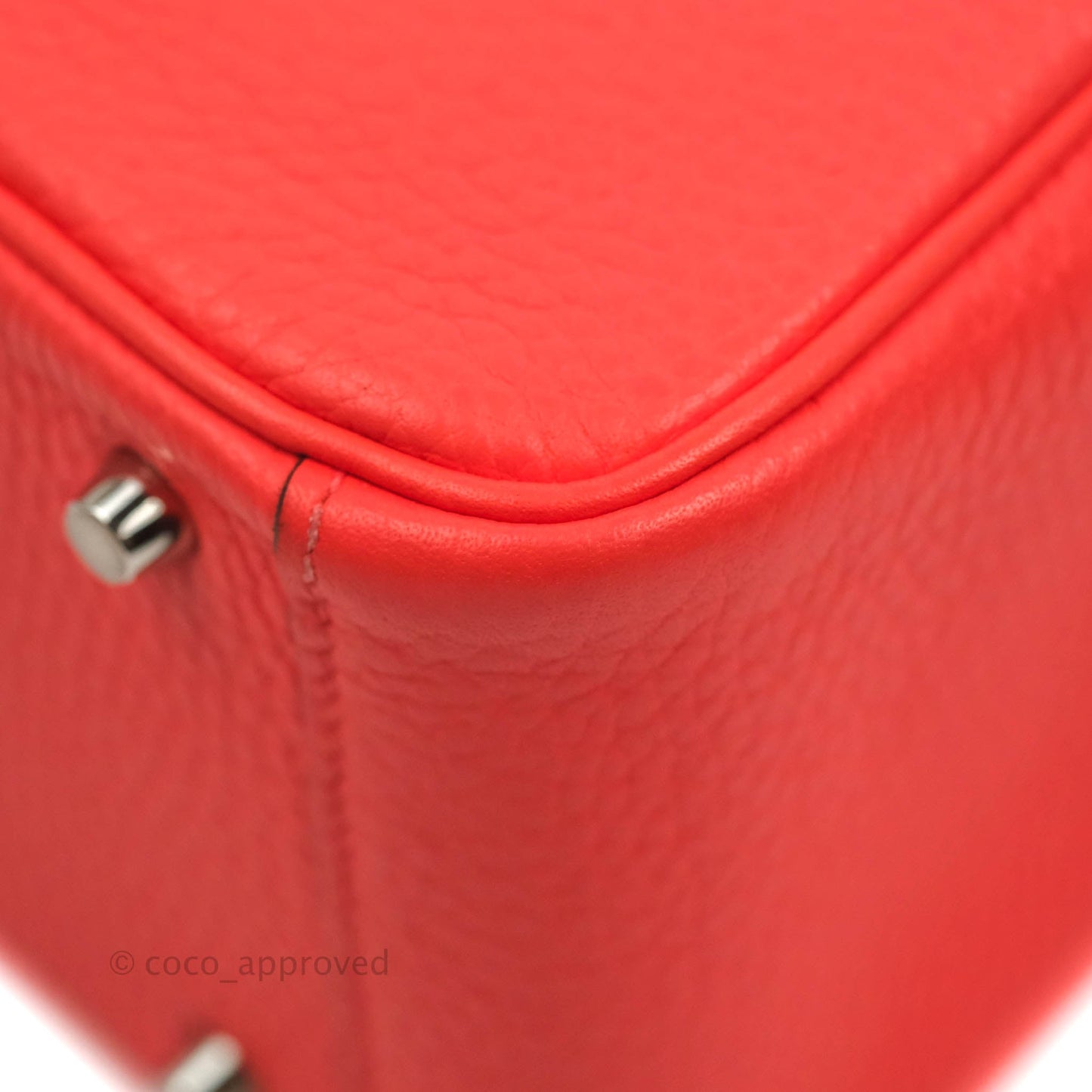 Hermès Mini Lindy 20 Taurillon Clemence Rose Texas Palladium Hardware