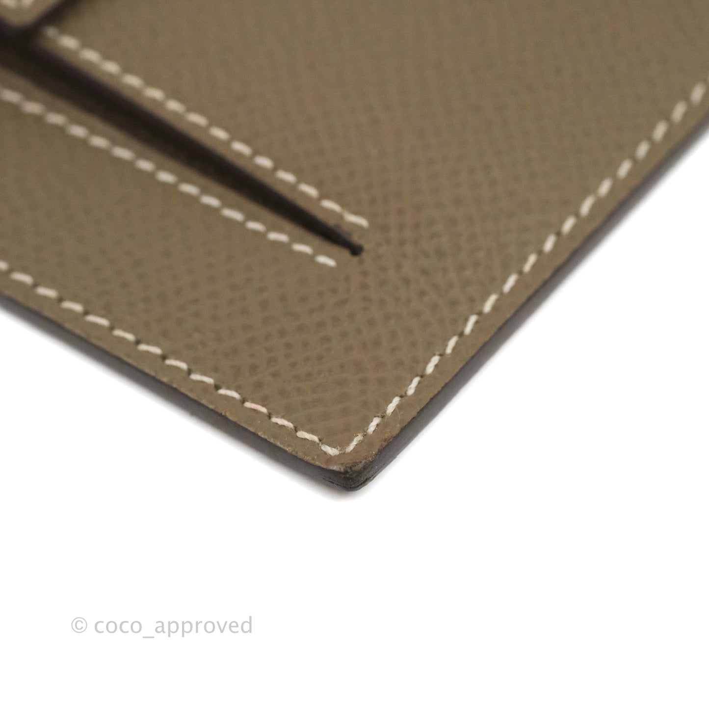 Hermès Kelly Pocket Compact Wallet Epsom Etoupe Gold Hardware