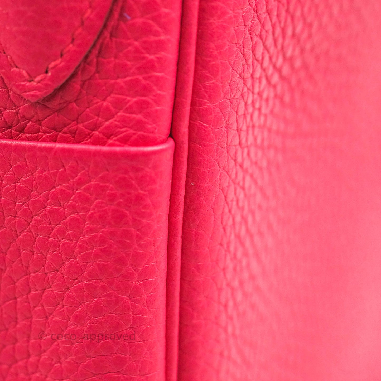 Hermès Lindy 30 Rose Extreme Clemence Palladium Hardware