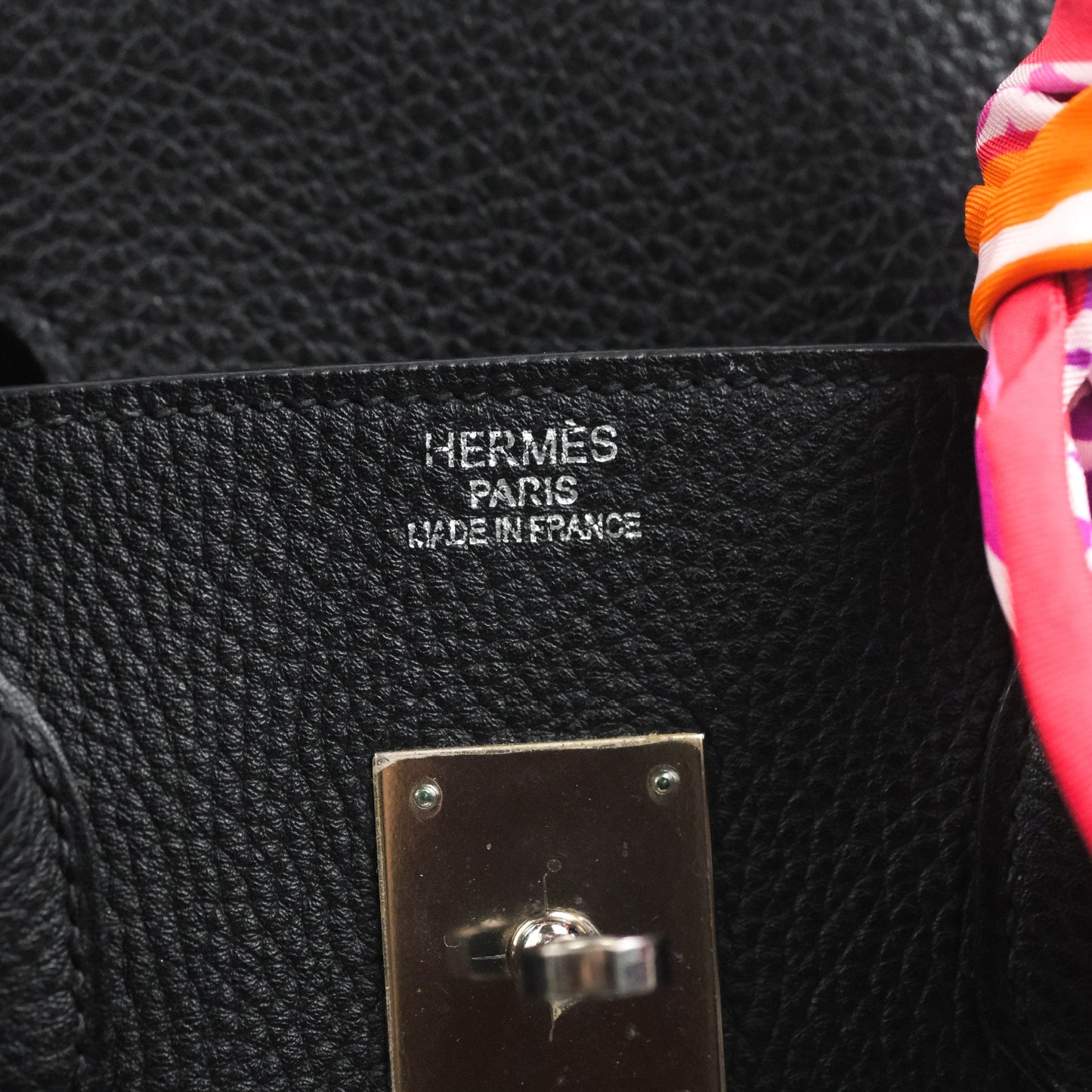 Hermès Retourne Birkin 35 Black Togo Palladium Hardware