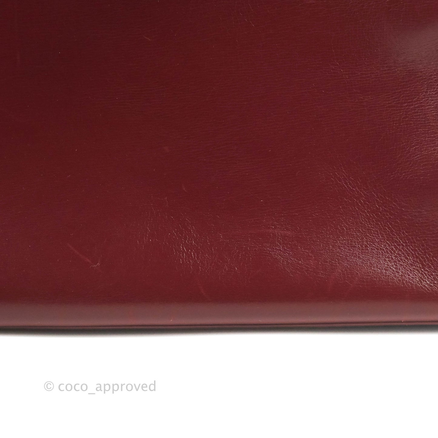 Hermès Vintage Kelly Retourne 32 Dark Red Gold Hardware