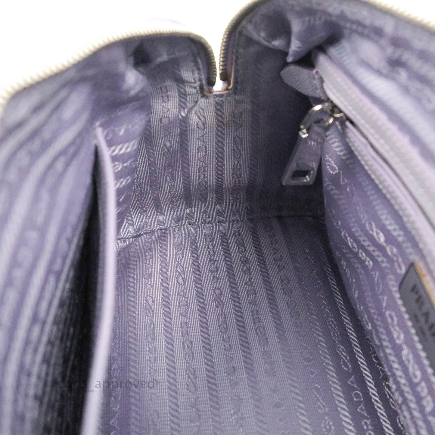 Prada Lilac Lux Convertible Boston Saffiano Leather Mini