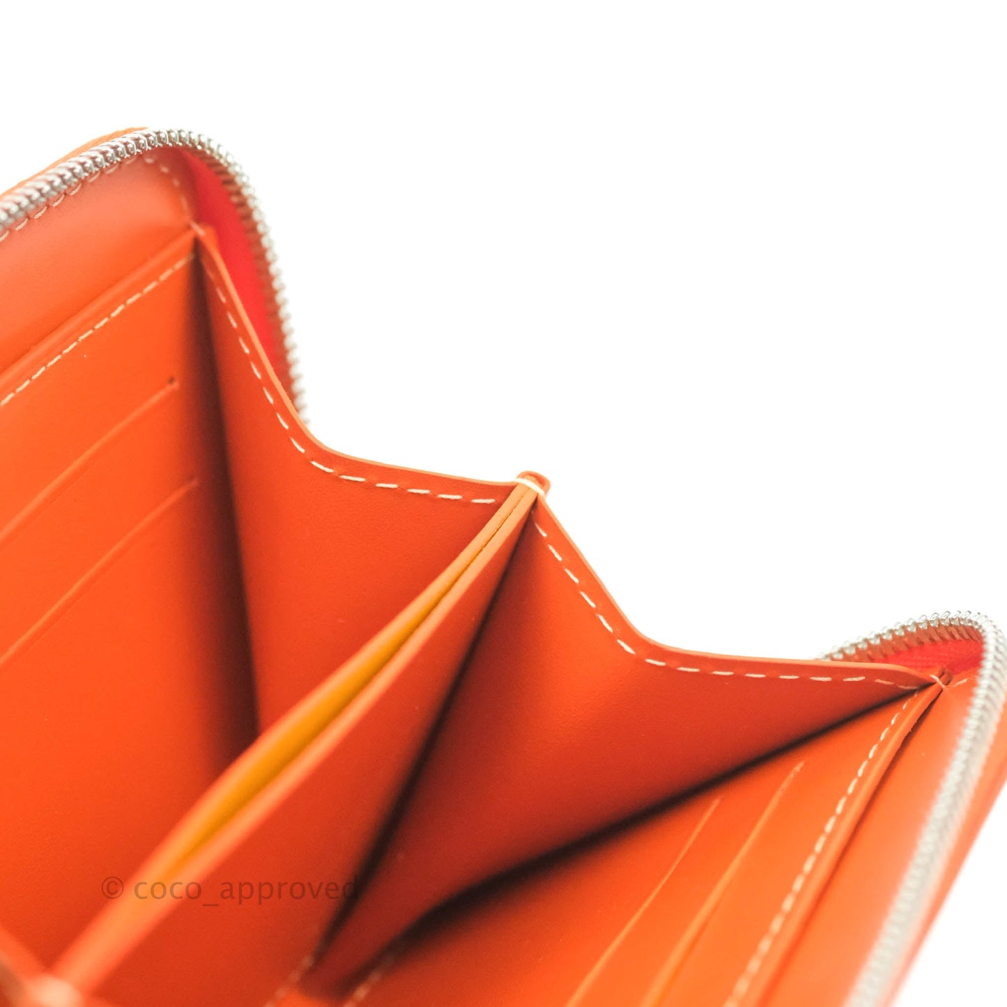 Goyard Goyardine Matignon PM Wallet Orange