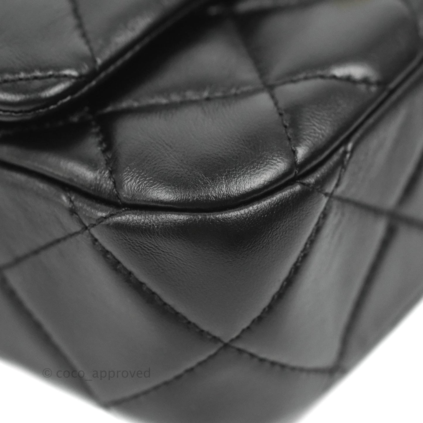 Chanel Small Flap Bag Black Lambskin Gold and Lacquered Metal 22S