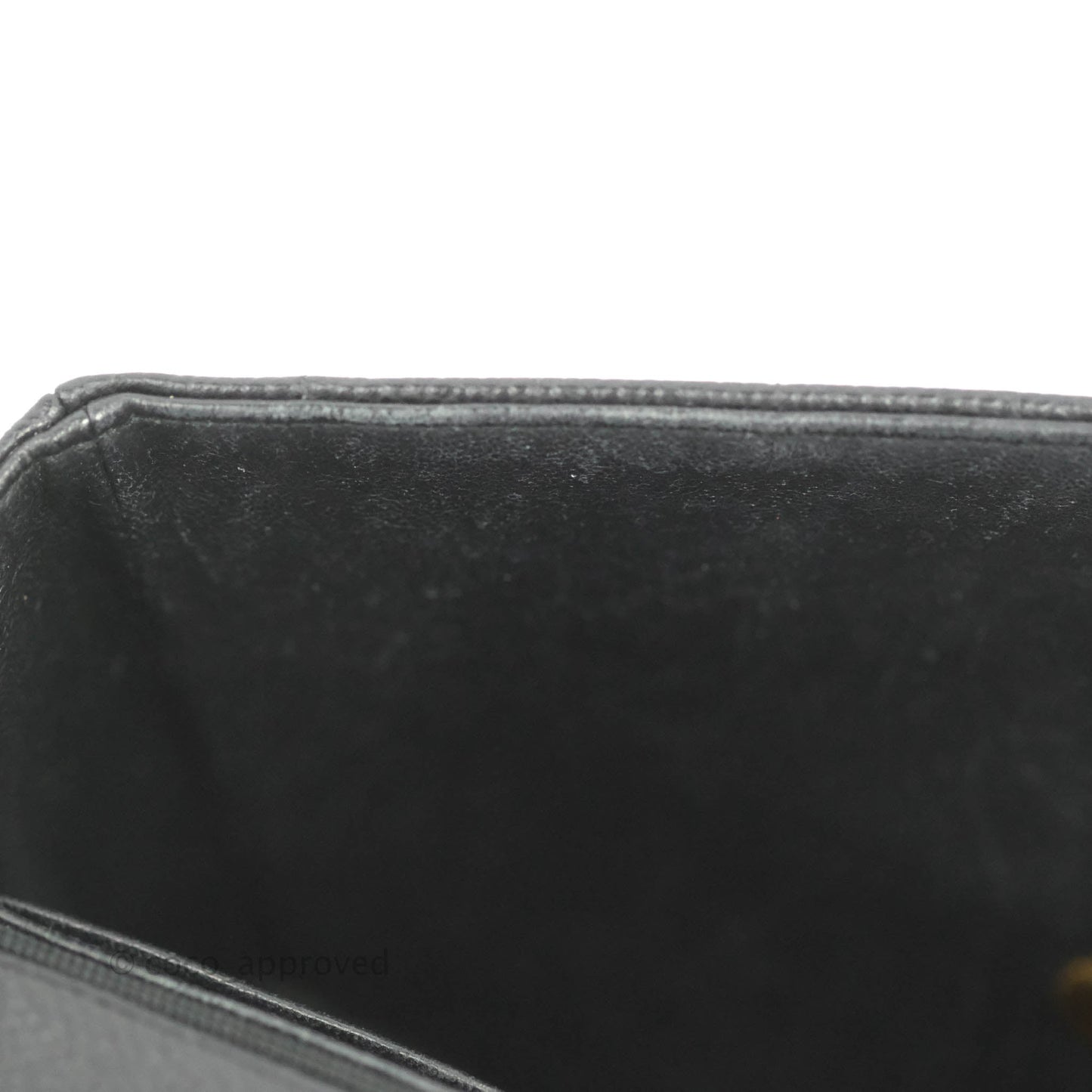 Chanel Vintage Chevron Envelope Flap Bag Black Caviar 24K Gold Hardware