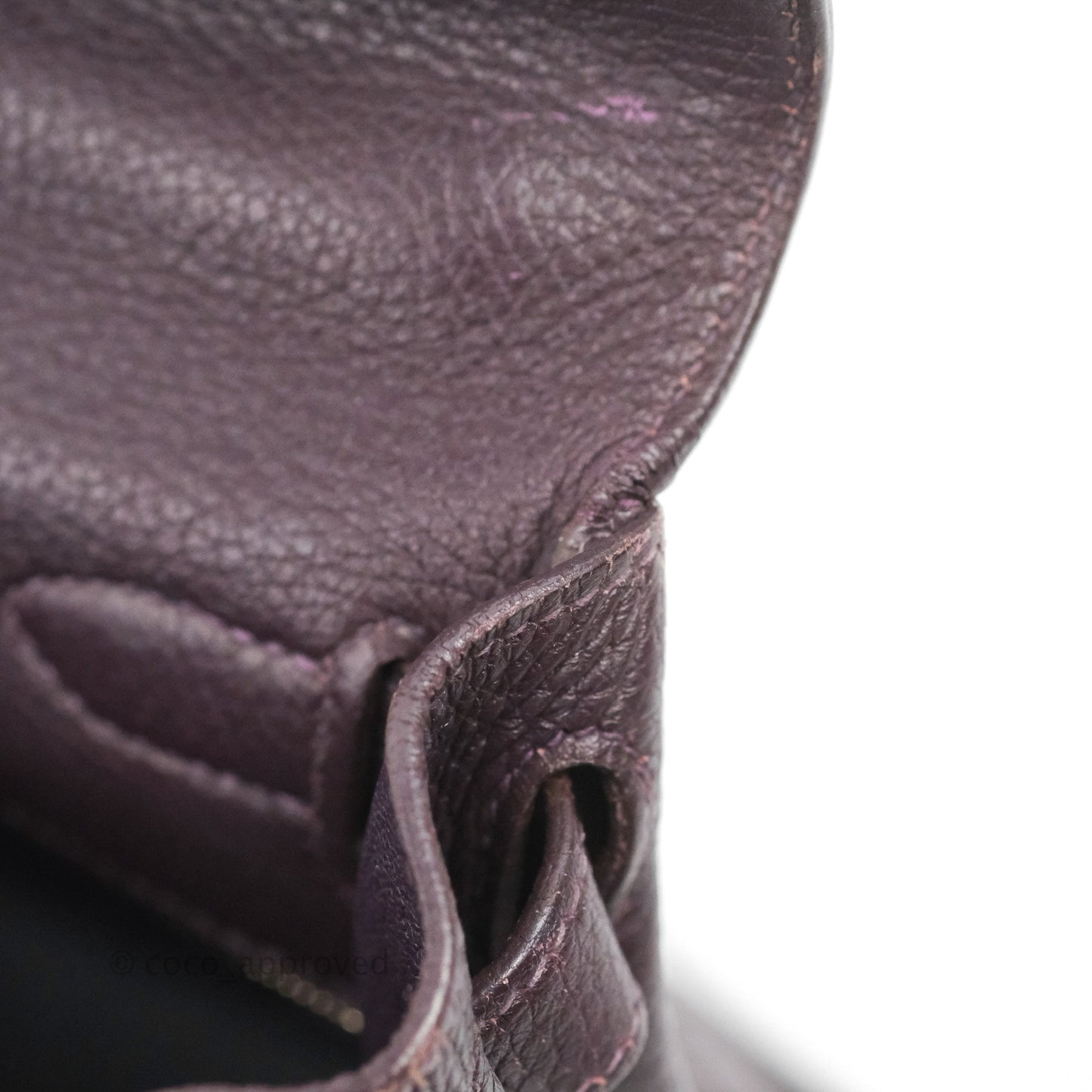 Hermès Retourne Kelly 28 Raisin TPM Palladium Hardware