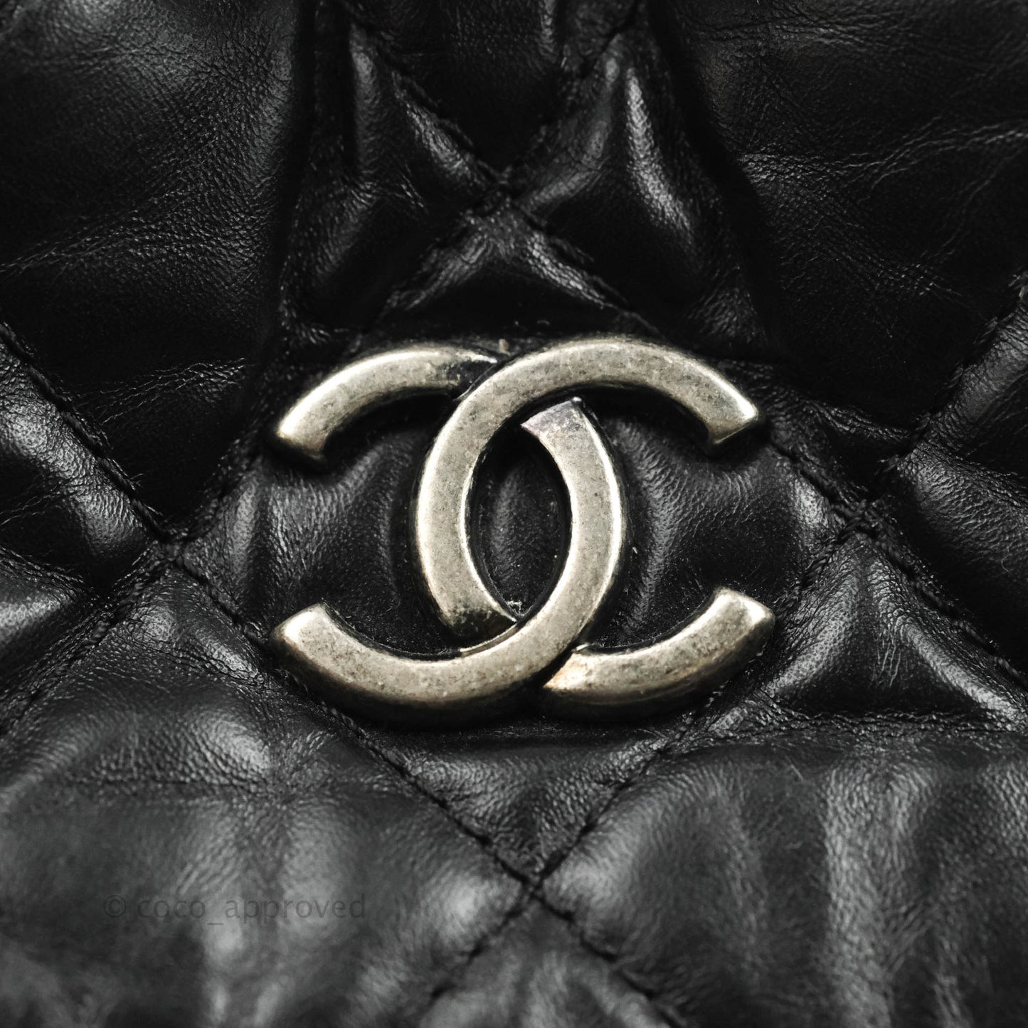 Chanel Small Gabrielle Backpack Black Aged Calfskin