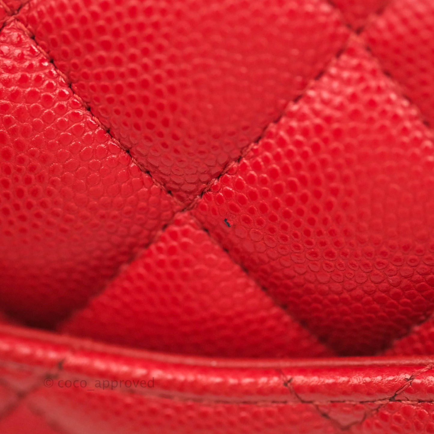 Chanel Classic Small S/M Flap Red Caviar Gold Hardware