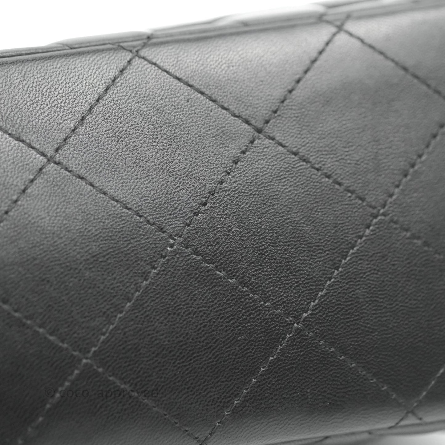 Chanel Jumbo Double Flap Black Lambskin Silver Hardware⁣⁣